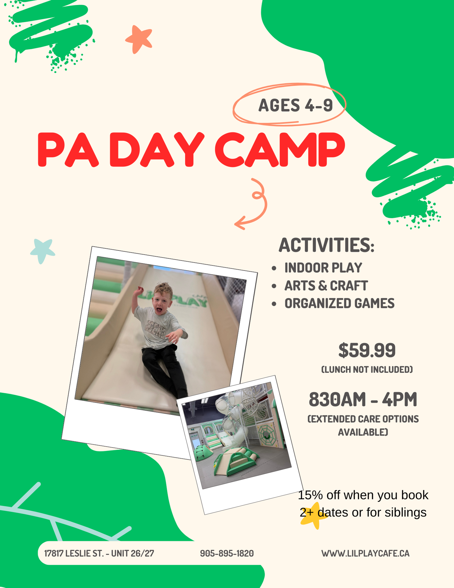 PA DAY CAMP